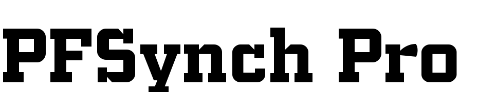 PFSynch Pro Bold Font Download Free